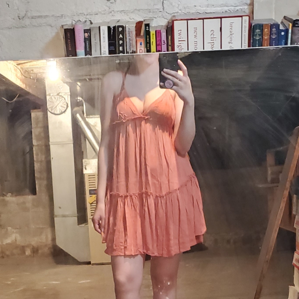 Coral Flow Dress